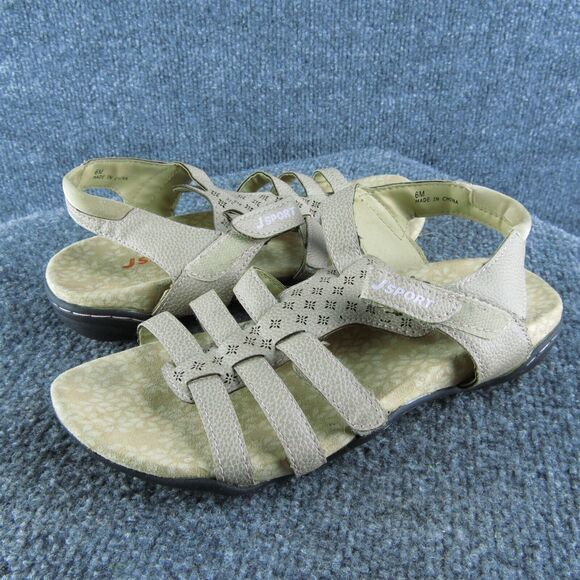 Jsport Women's Gladiator‎ Beige Synthetic Size 6M Gently Used 2025 - Picture 1 of 6